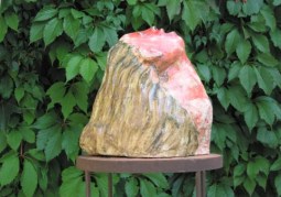 Scultura A bocca aperta, pezzo unico artigianale in ceramica