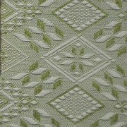 Cuscino piccolo, tessuto artigianalmente con disegno biscotto salentino verde muschio, disponibile nella misura cm 50x50.