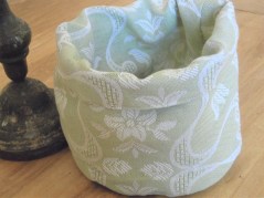 Cestini da pane, tessitura artigianale in misto lino e cotone, vari colori