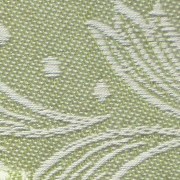 Tessitura artigianale disegno con pesci, color verde muschio